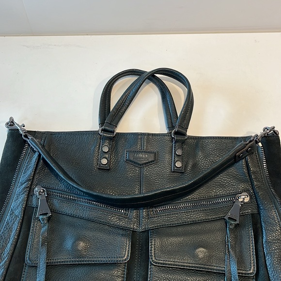 Aimee Kestenberg women’s leather satchel in Majestic Green. - Picture 3 of 16